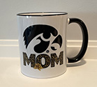 University of Iowa with Tigerhawk Mom Ceramic Mug