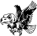 University of Iowa Old School Flying Herky, Mascot Black and White