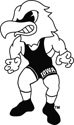 University of Iowa Herky Wrestling Mascot Decal 2